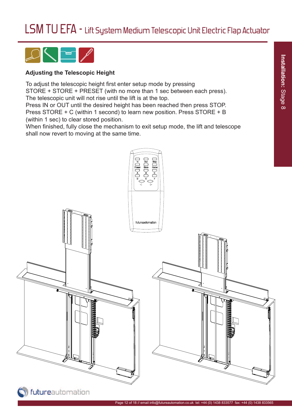 Lsm tu efa | Future Automation LSM-TU-EFA User Manual | Page 13 / 20