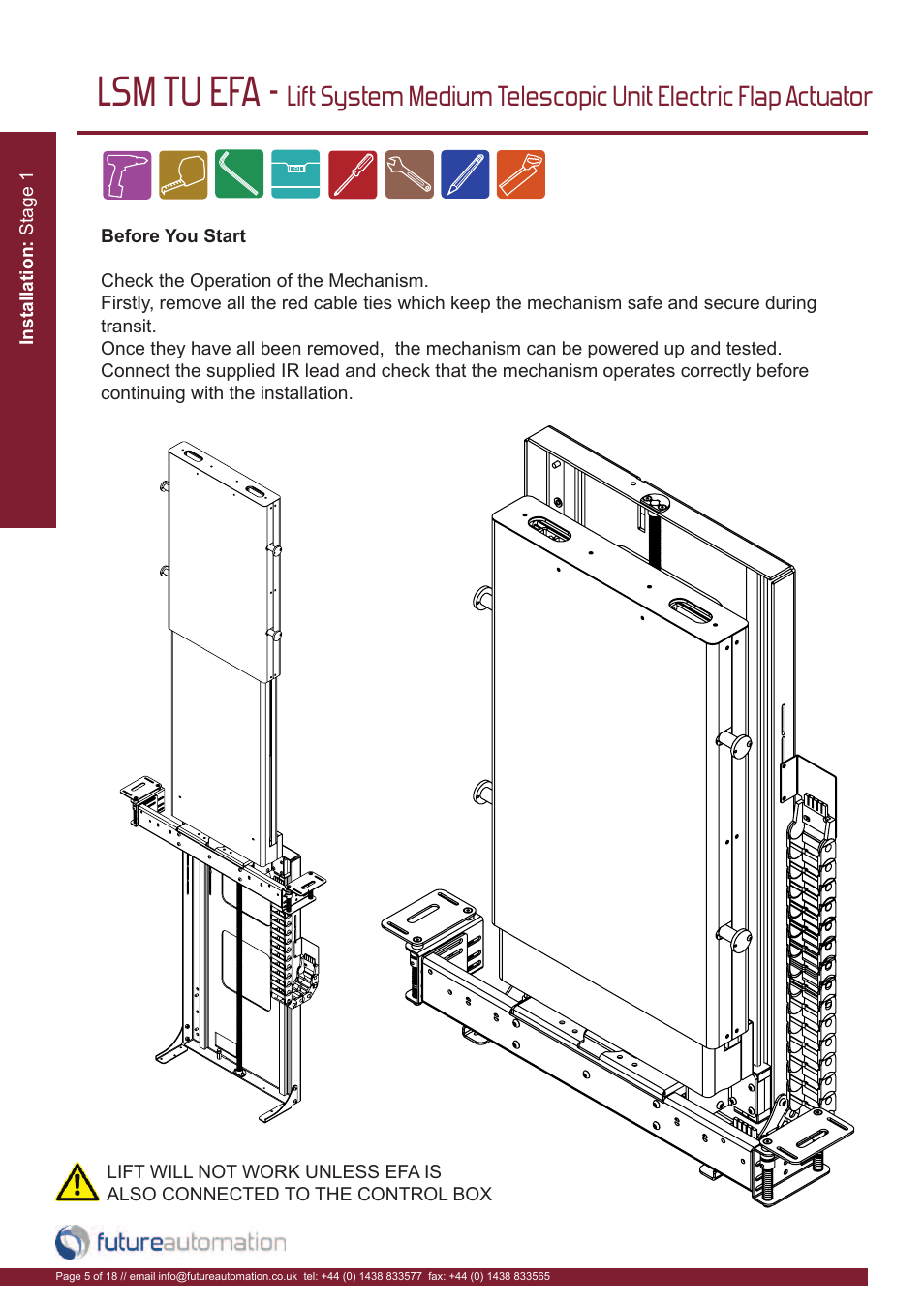 Lsm tu efa | Future Automation LSM-TU-EFA User Manual | Page 6 / 20