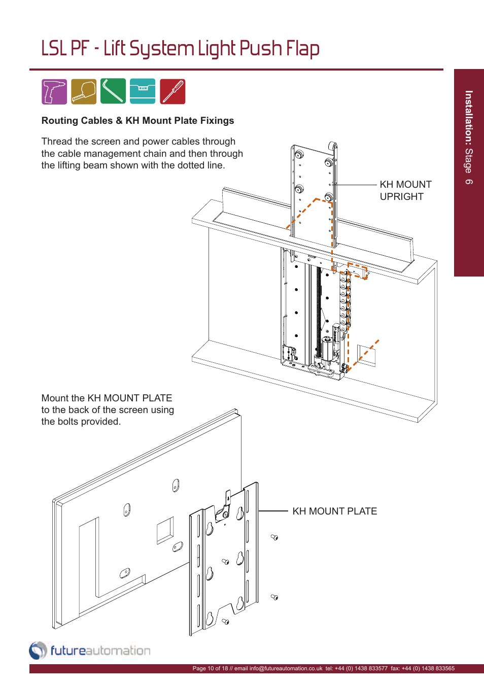 Lsl pf - lift system light push flap | Future Automation LSL-PF User Manual | Page 11 / 20