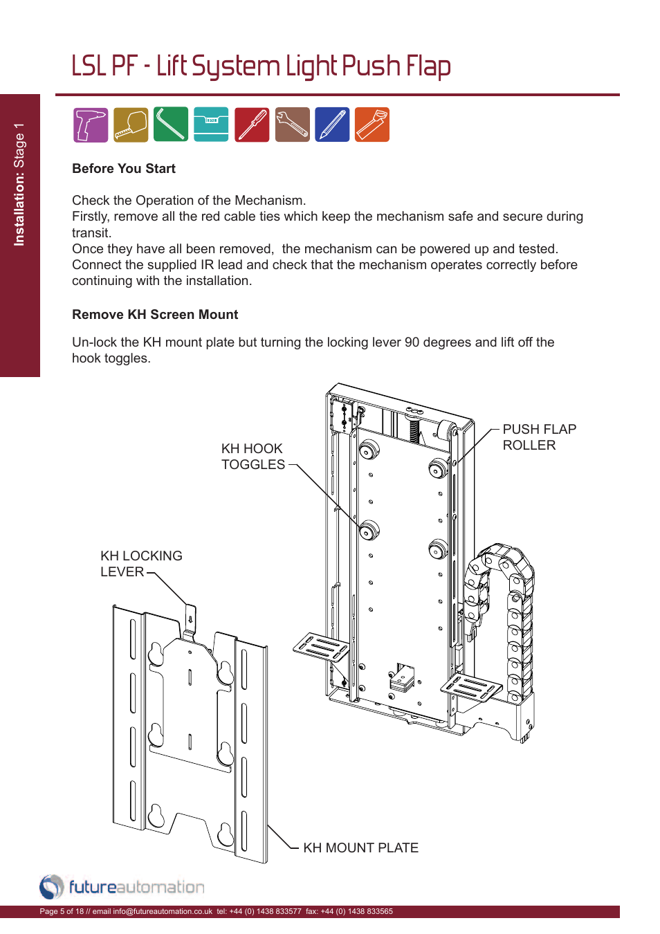 Lsl pf - lift system light push flap | Future Automation LSL-PF User Manual | Page 6 / 20