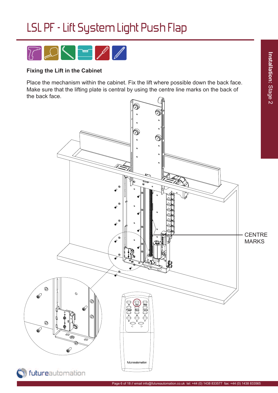 Lsl pf - lift system light push flap | Future Automation LSL-PF User Manual | Page 7 / 20