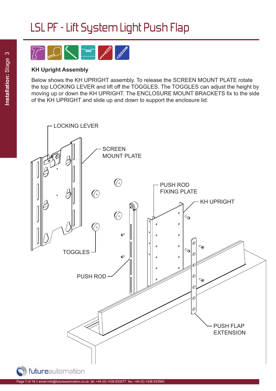 Lsl pf - lift system light push flap | Future Automation LSL-PF User Manual | Page 8 / 20