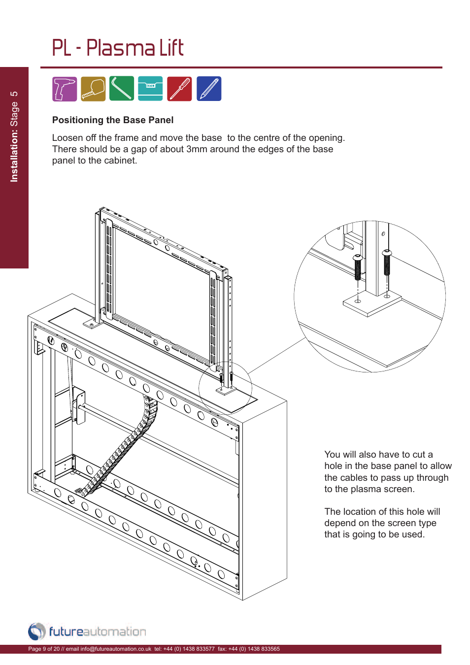 Pl - plasma lift | Future Automation PL User Manual | Page 10 / 22