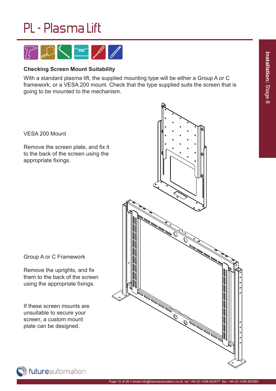 Pl - plasma lift | Future Automation PL User Manual | Page 13 / 22