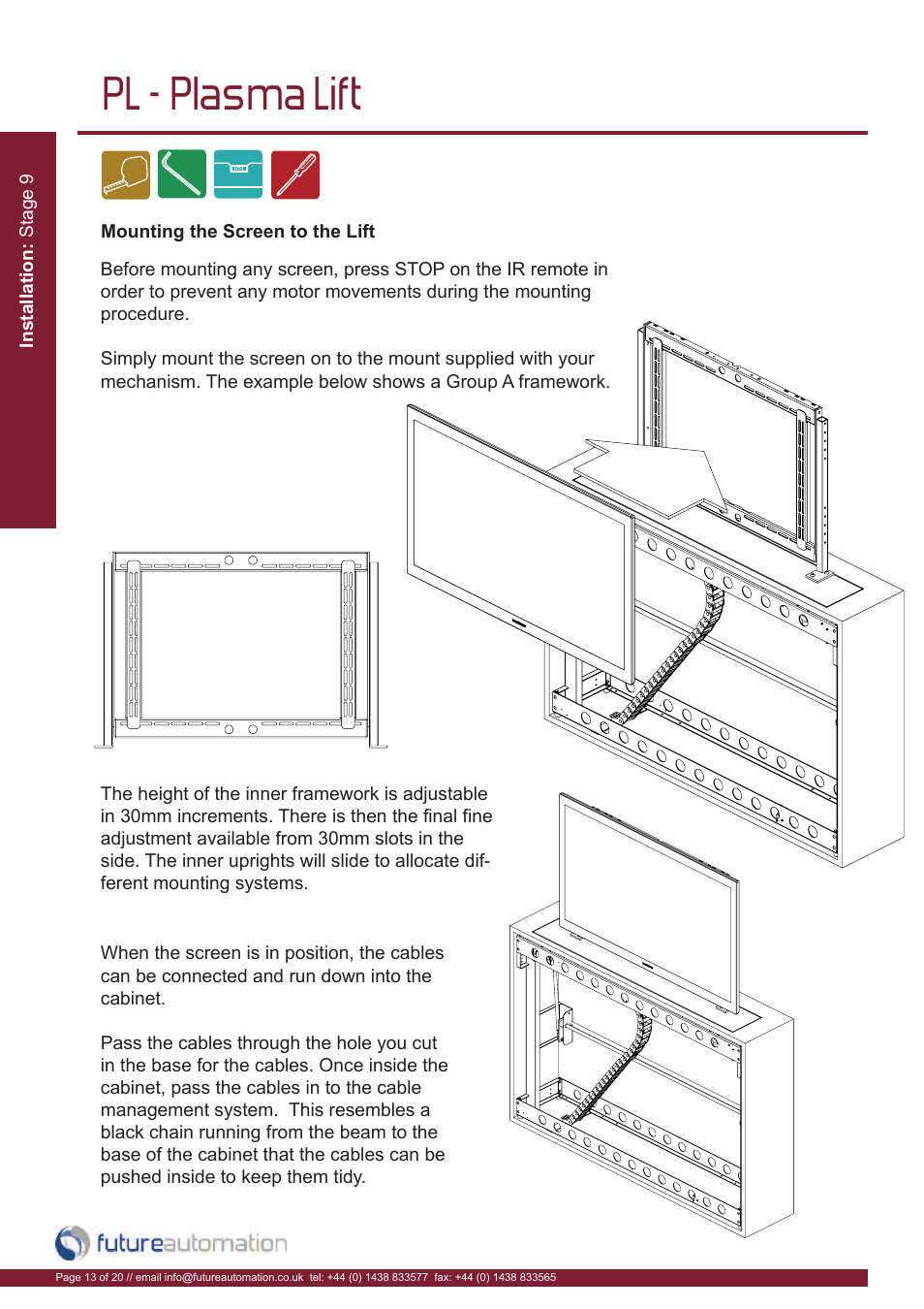 Pl - plasma lift | Future Automation PL User Manual | Page 14 / 22