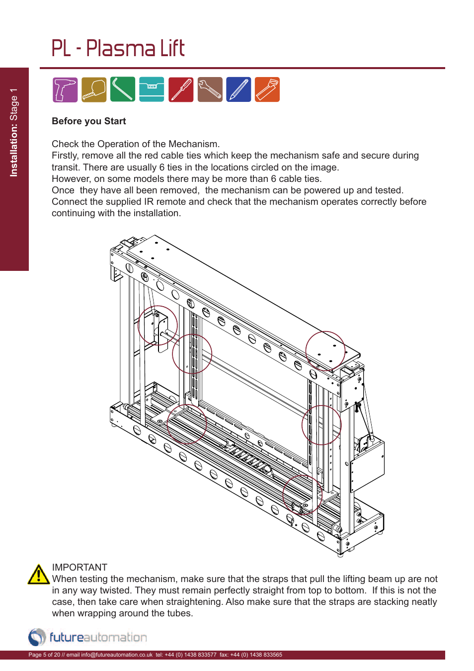 Pl - plasma lift | Future Automation PL User Manual | Page 6 / 22