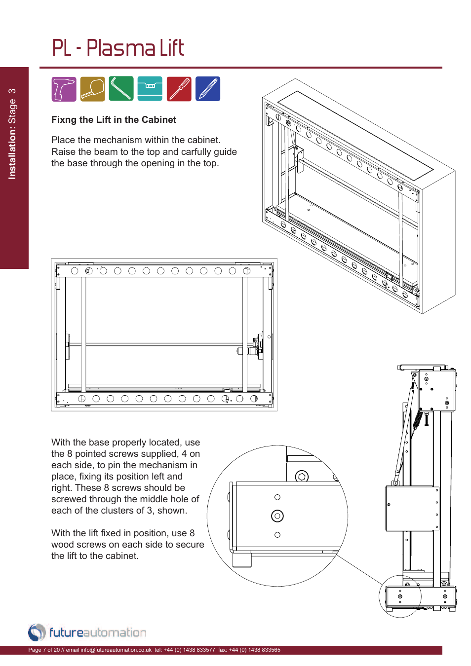 Pl - plasma lift | Future Automation PL User Manual | Page 8 / 22