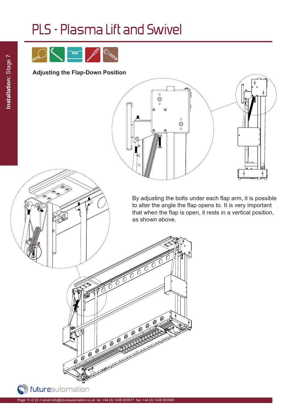 Pls - plasma lift and swivel | Future Automation PLS User Manual | Page 12 / 24