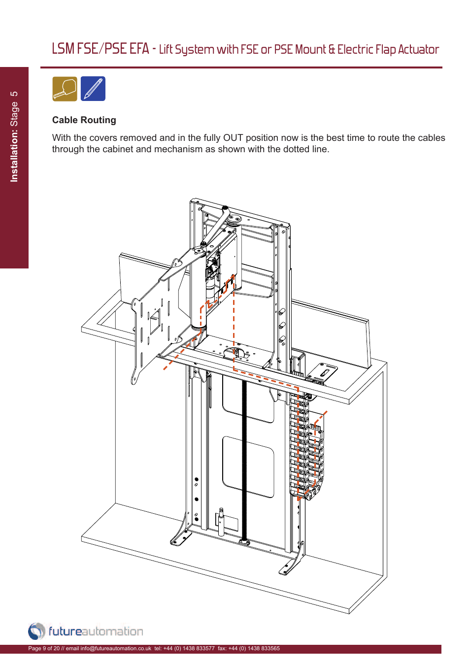 Lsm fse/pse efa | Future Automation LSM-FSE User Manual | Page 10 / 22