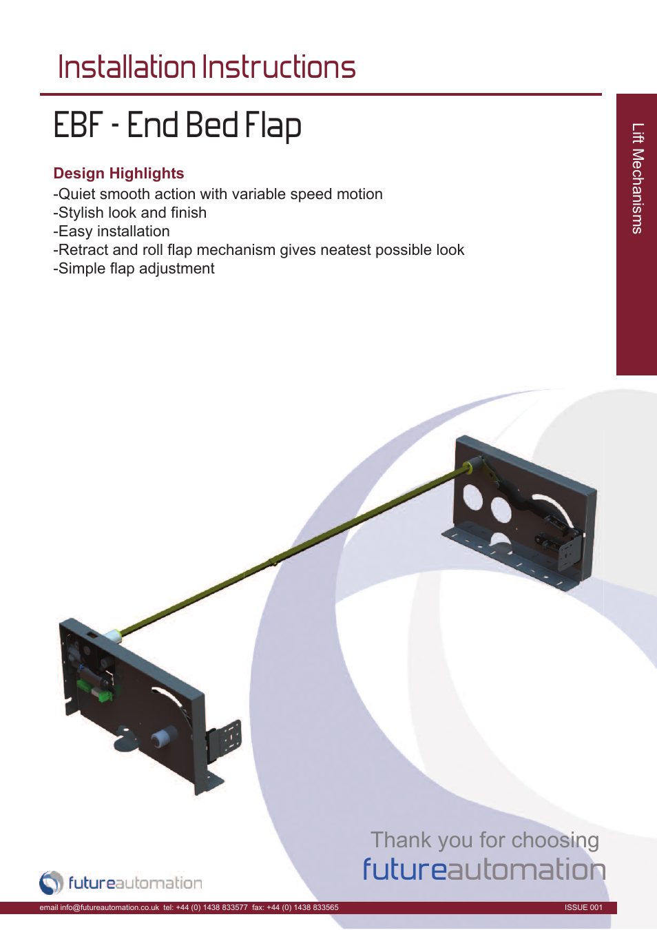 Future Automation UBL User Manual | 14 pages