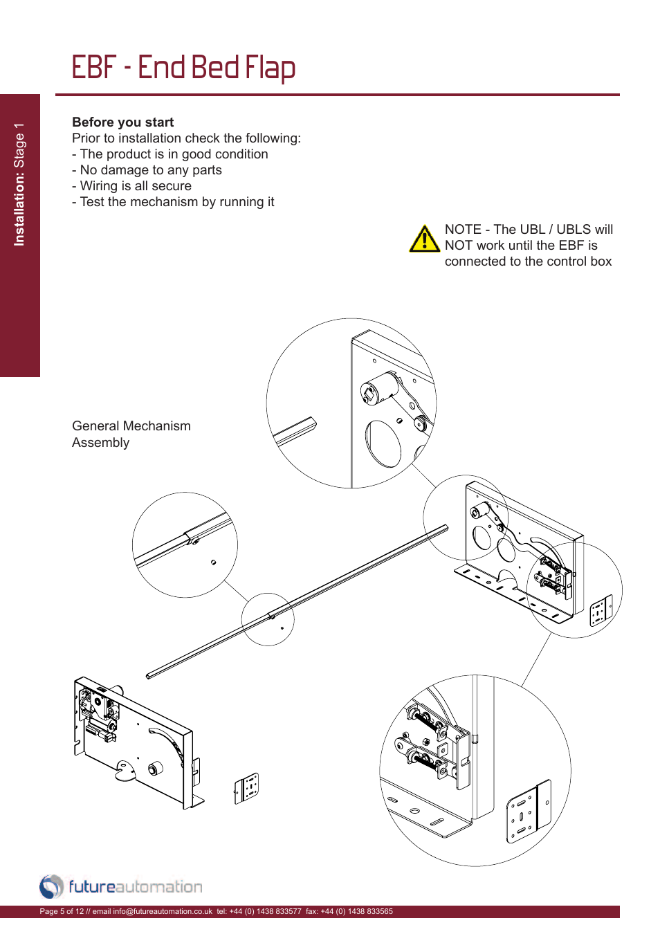 Ebf - end bed flap | Future Automation UBL User Manual | Page 6 / 14