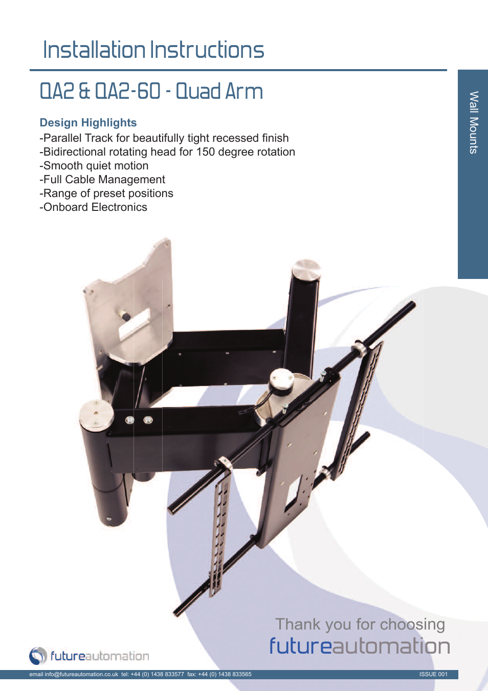 Future Automation QA2 User Manual | 24 pages