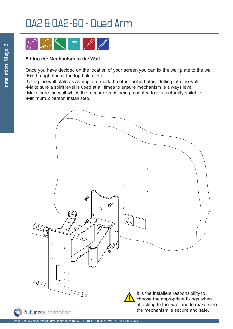 Qa2 & qa2-60 - quad arm | Future Automation QA2 User Manual | Page 8 / 24