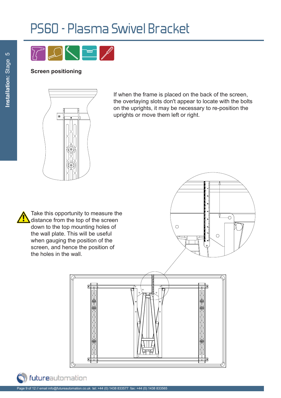 Ps60 - plasma swivel bracket | Future Automation PS60 User Manual | Page 10 / 14