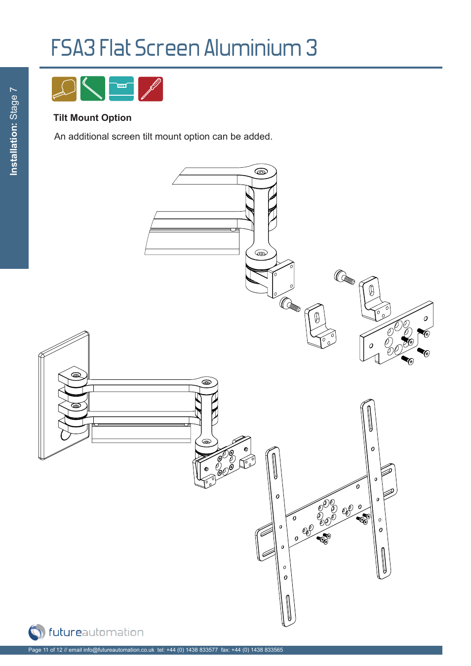 Fsa3 flat screen aluminium 3 | Future Automation FSA3 User Manual | Page 12 / 14