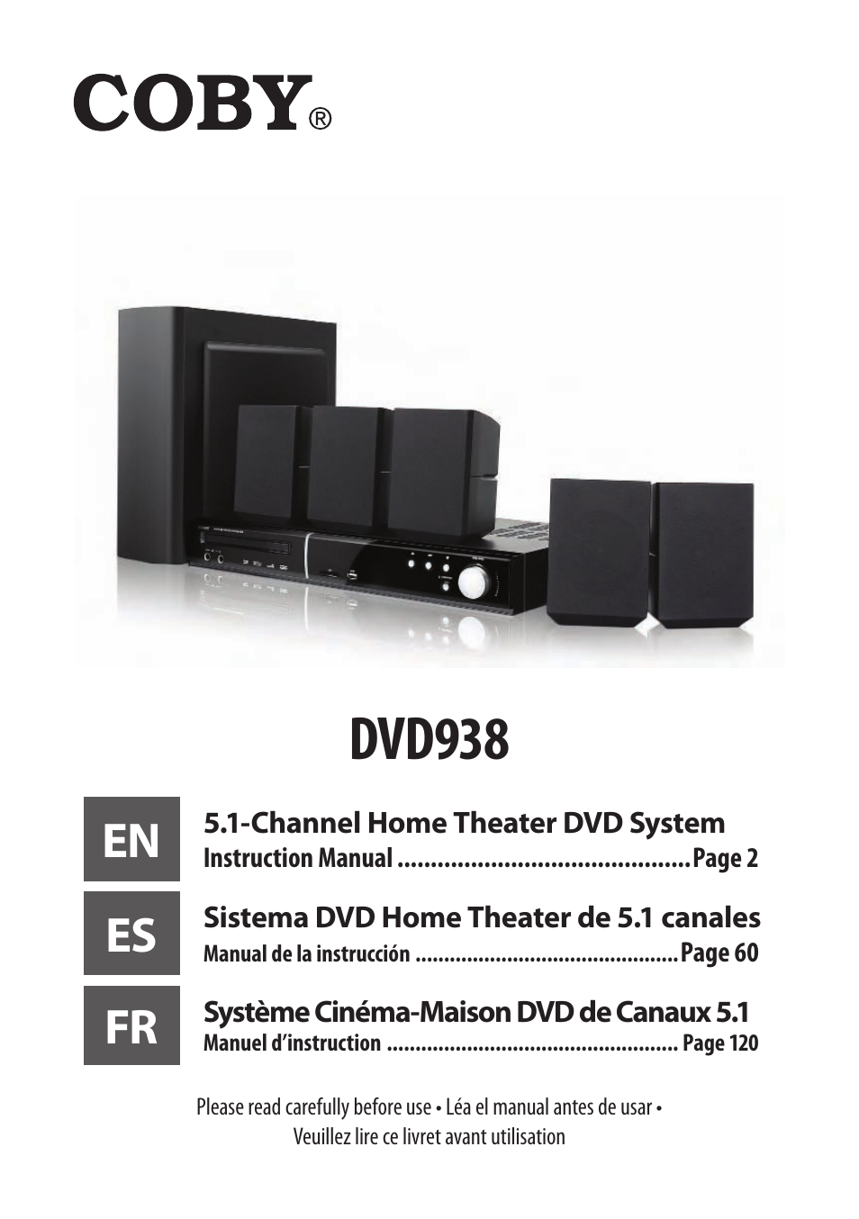 COBY electronic DVD938 User Manual | 180 pages