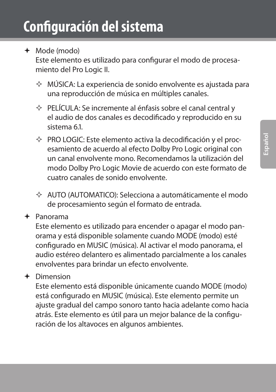 Configuración del sistema | COBY electronic DVD938 User Manual | Page 103 / 180