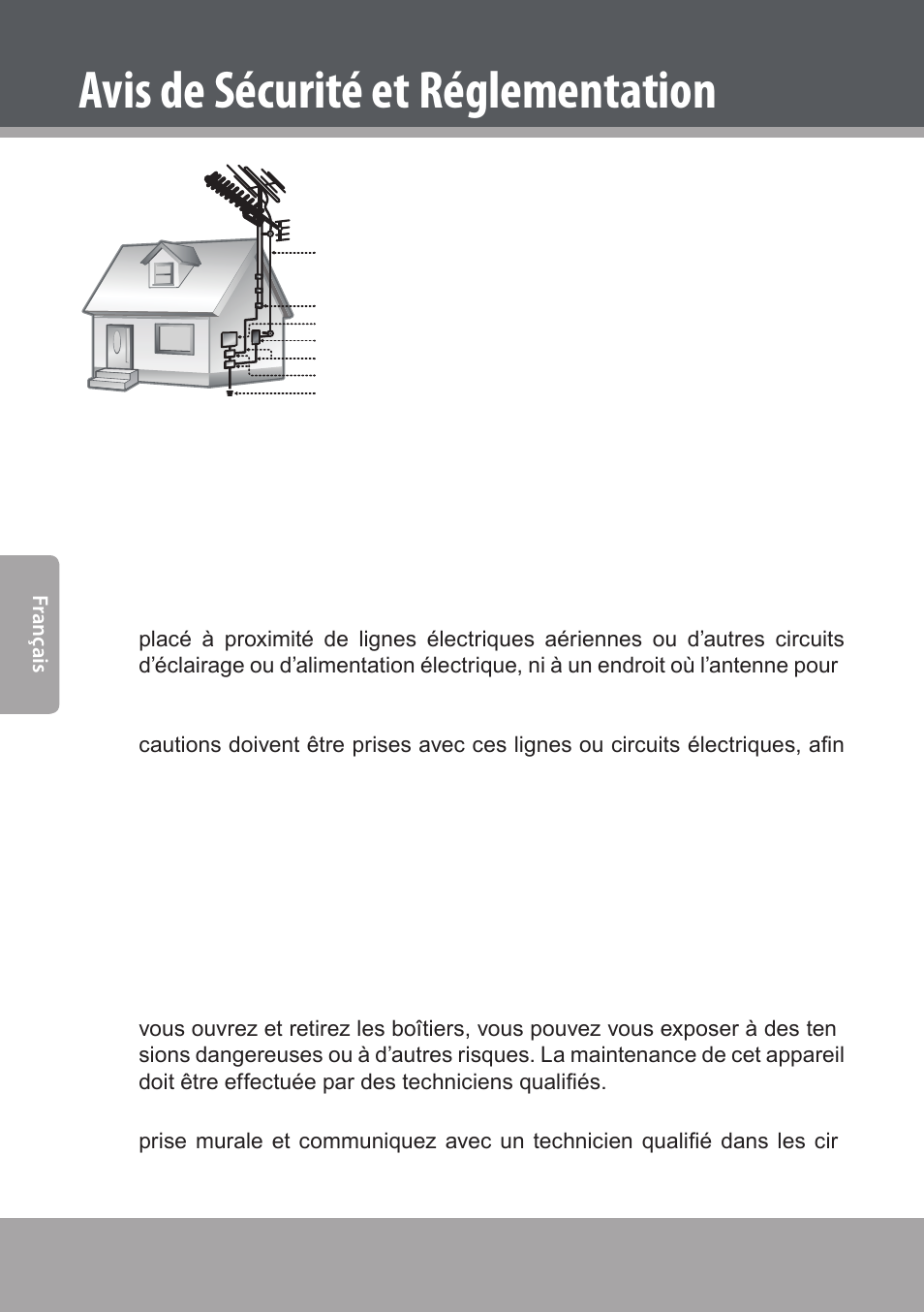 Avis de sécurité et réglementation | COBY electronic DVD938 User Manual | Page 176 / 180