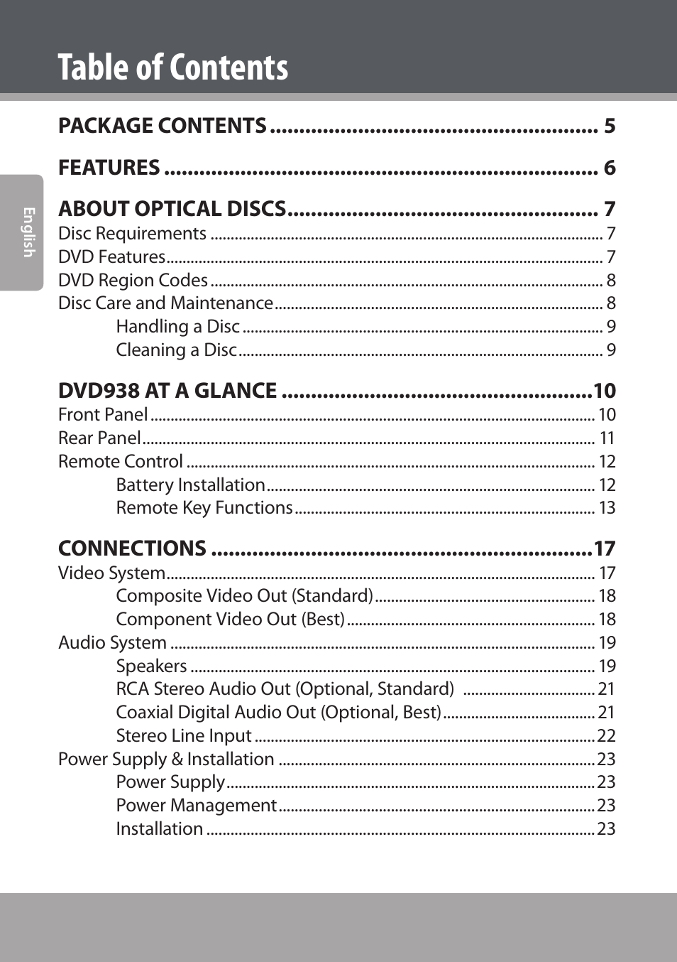 COBY electronic DVD938 User Manual | Page 2 / 180