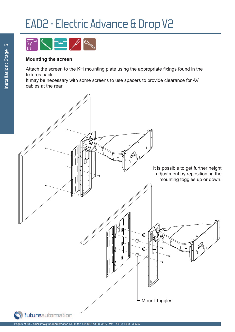 Ead2 - electric advance & drop v2 | Future Automation EAD2 User Manual | Page 10 / 20
