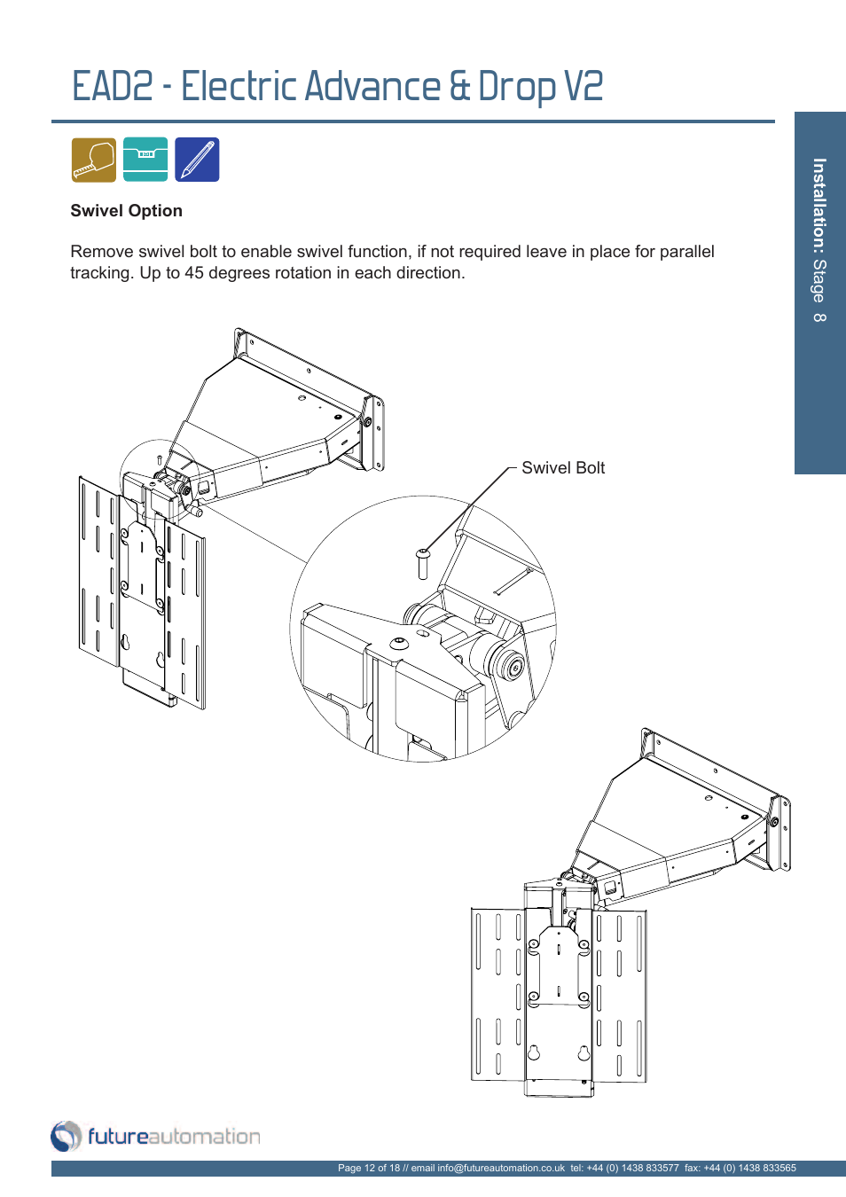 Ead2 - electric advance & drop v2 | Future Automation EAD2 User Manual | Page 13 / 20