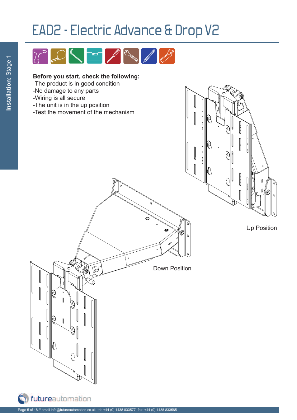 Ead2 - electric advance & drop v2 | Future Automation EAD2 User Manual | Page 6 / 20