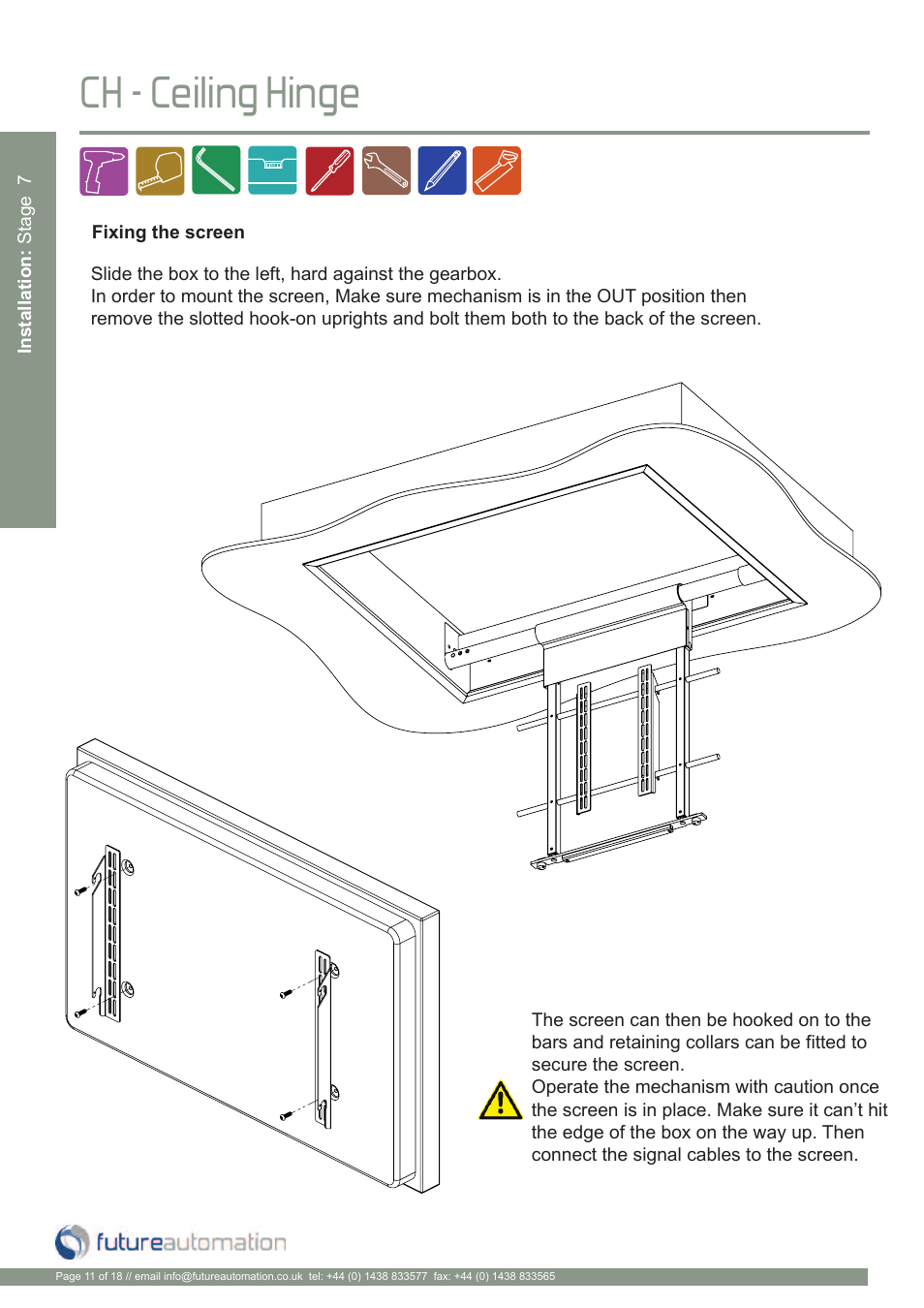 Ch - ceiling hinge | Future Automation CH User Manual | Page 12 / 20