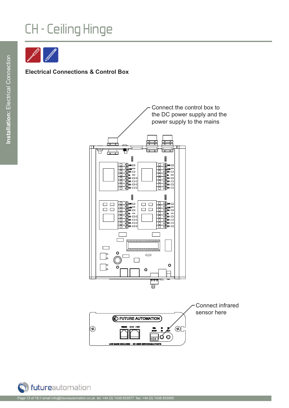 Ch - ceiling hinge | Future Automation CH User Manual | Page 14 / 20