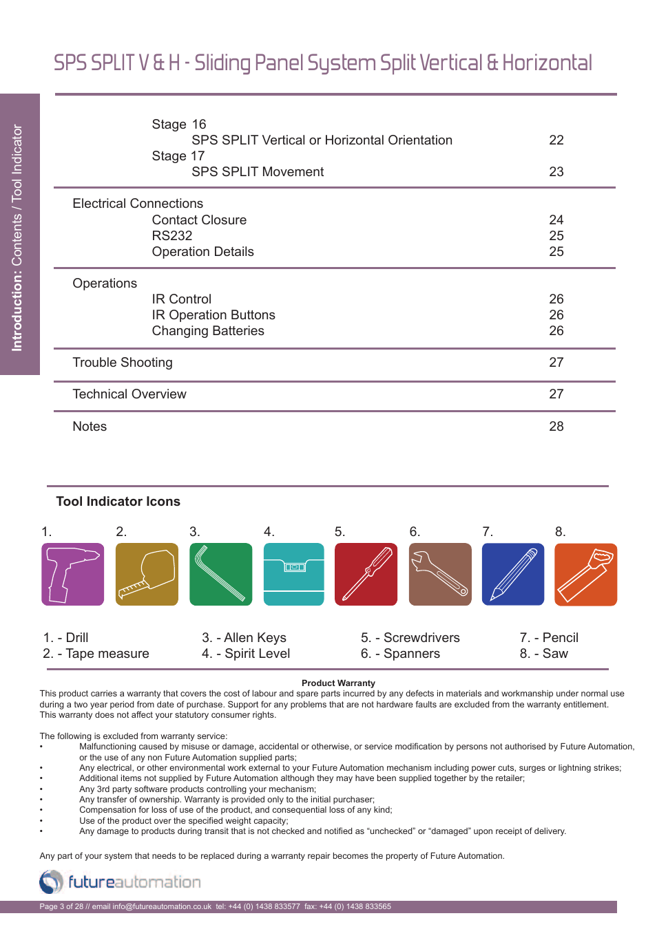 Future Automation SPS User Manual | Page 4 / 30