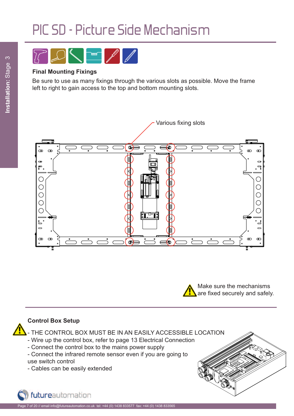 Pic sd - picture side mechanism | Future Automation PICSIDE User Manual | Page 8 / 22