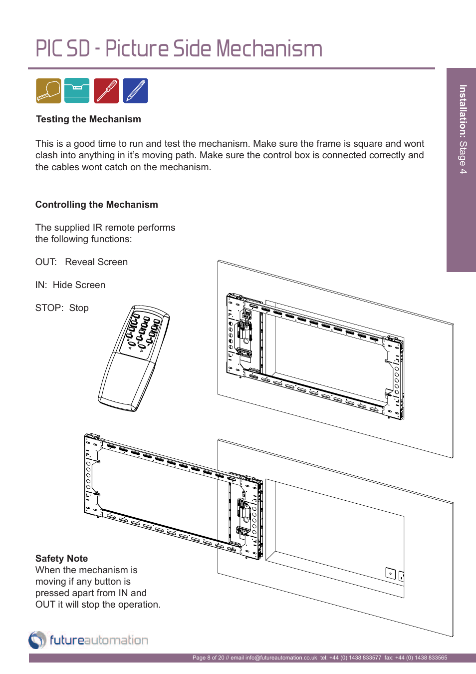 Pic sd - picture side mechanism | Future Automation PICSIDE User Manual | Page 9 / 22