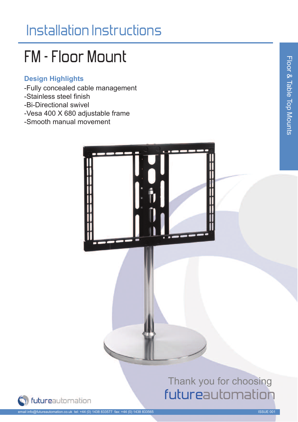 Future Automation FM User Manual | 12 pages
