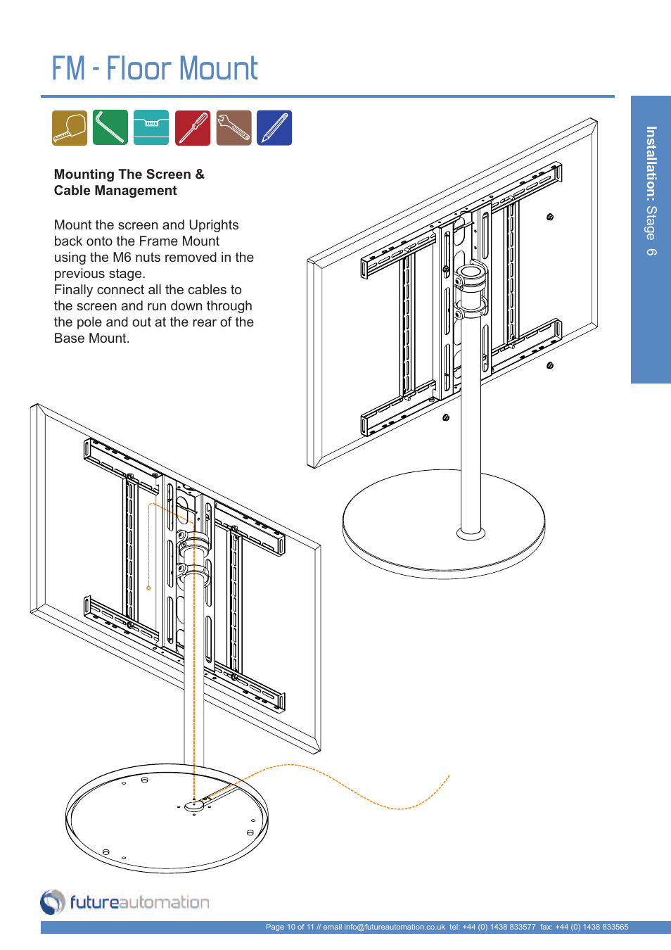 Fm - floor mount | Future Automation FM User Manual | Page 11 / 12