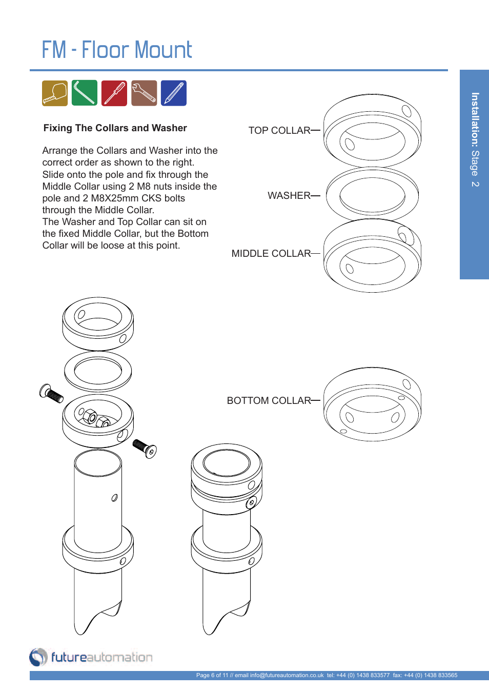Fm - floor mount | Future Automation FM User Manual | Page 7 / 12