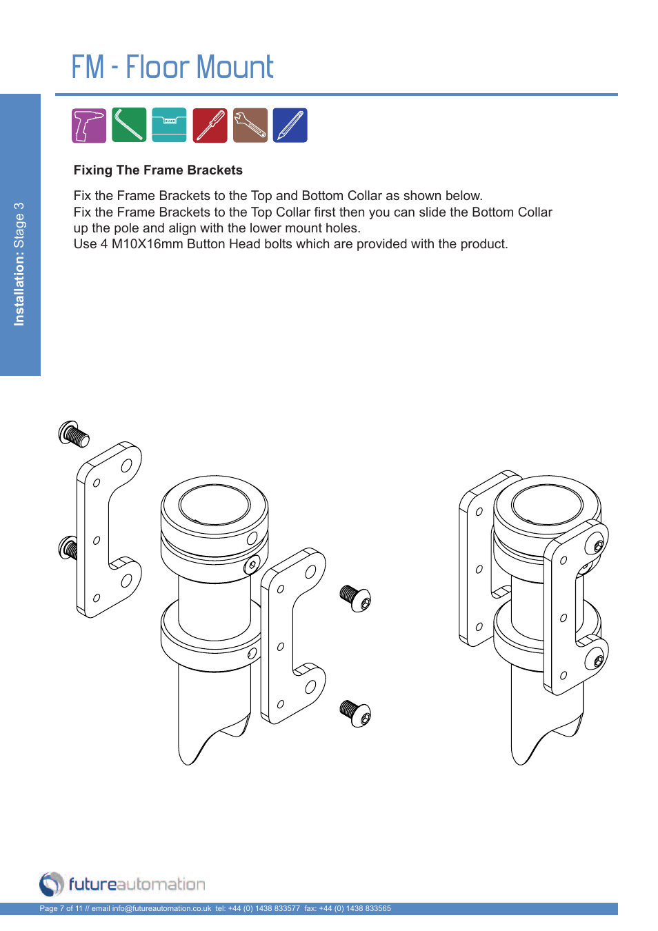 Fm - floor mount | Future Automation FM User Manual | Page 8 / 12