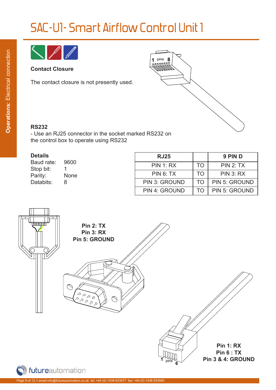 Sac-u1- smart airflow control unit 1 | Future Automation SAC-U1 User Manual | Page 10 / 14