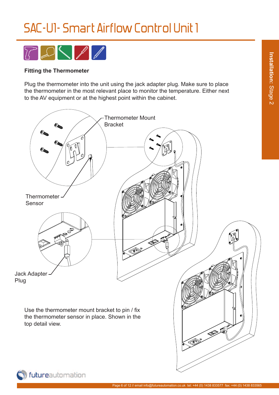 Sac-u1- smart airflow control unit 1 | Future Automation SAC-U1 User Manual | Page 7 / 14