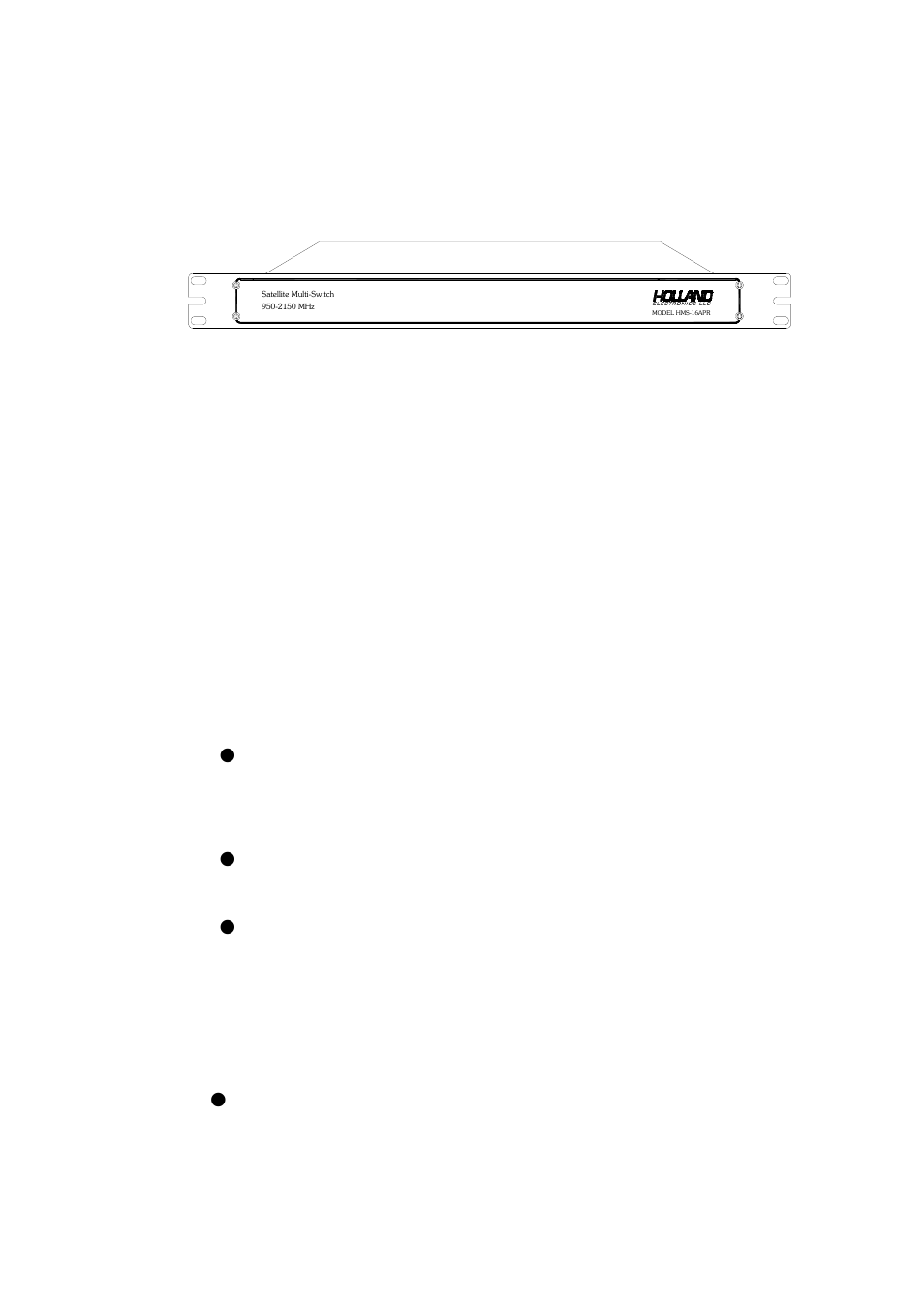 Holland Electronics HMS-16APR User Manual | 4 pages