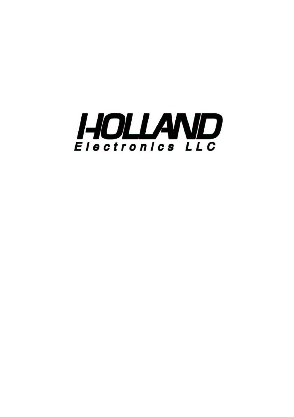 Holland Electronics HPH860 User Manual | 6 pages