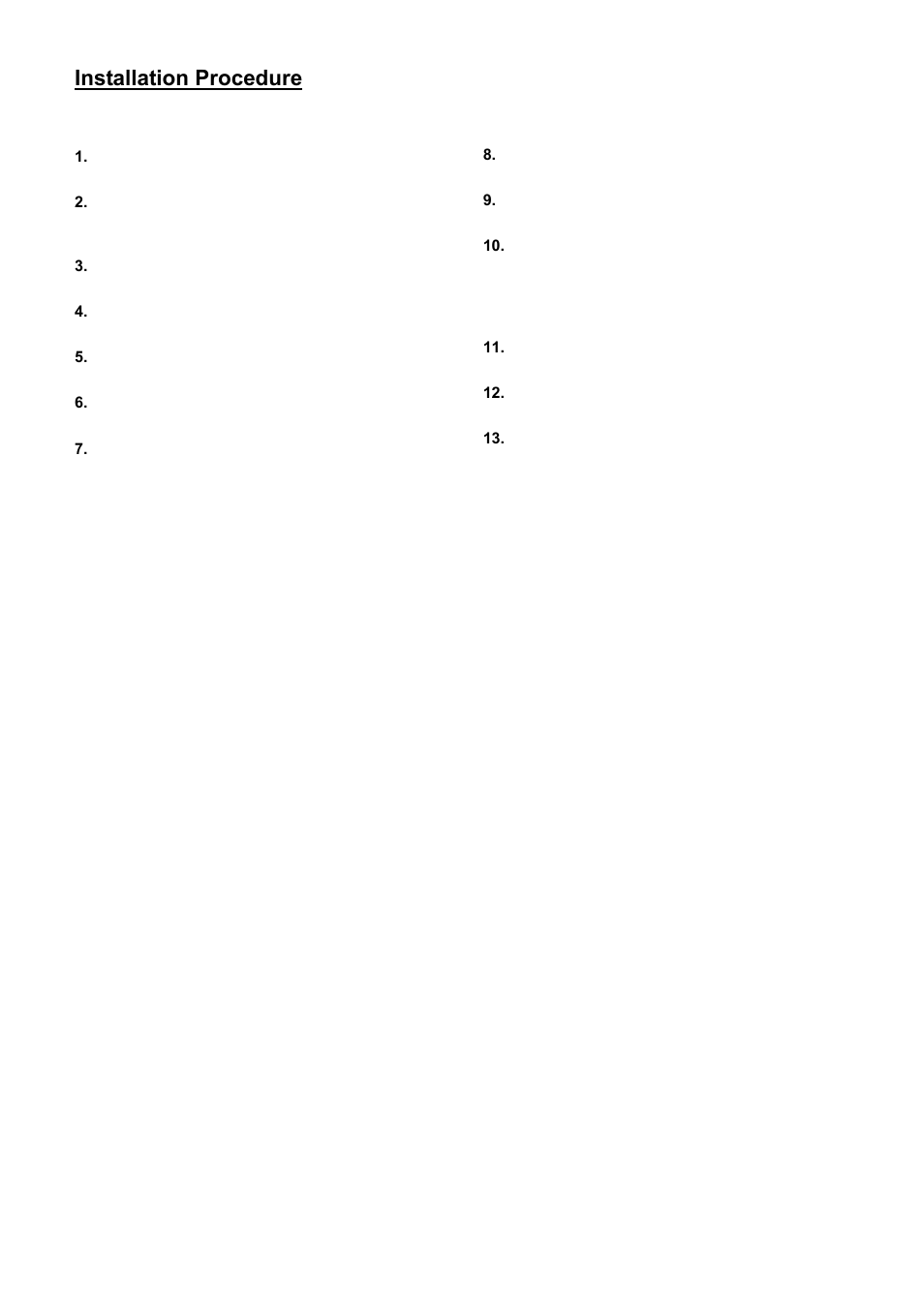 Installation procedure | Holland Electronics HPH860 User Manual | Page 5 / 6