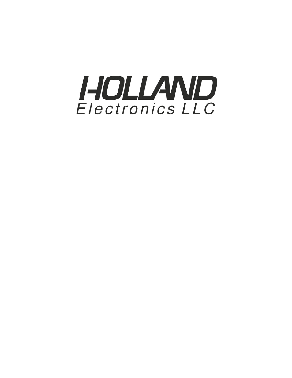 Holland Electronics DST-5000 User Manual | 30 pages