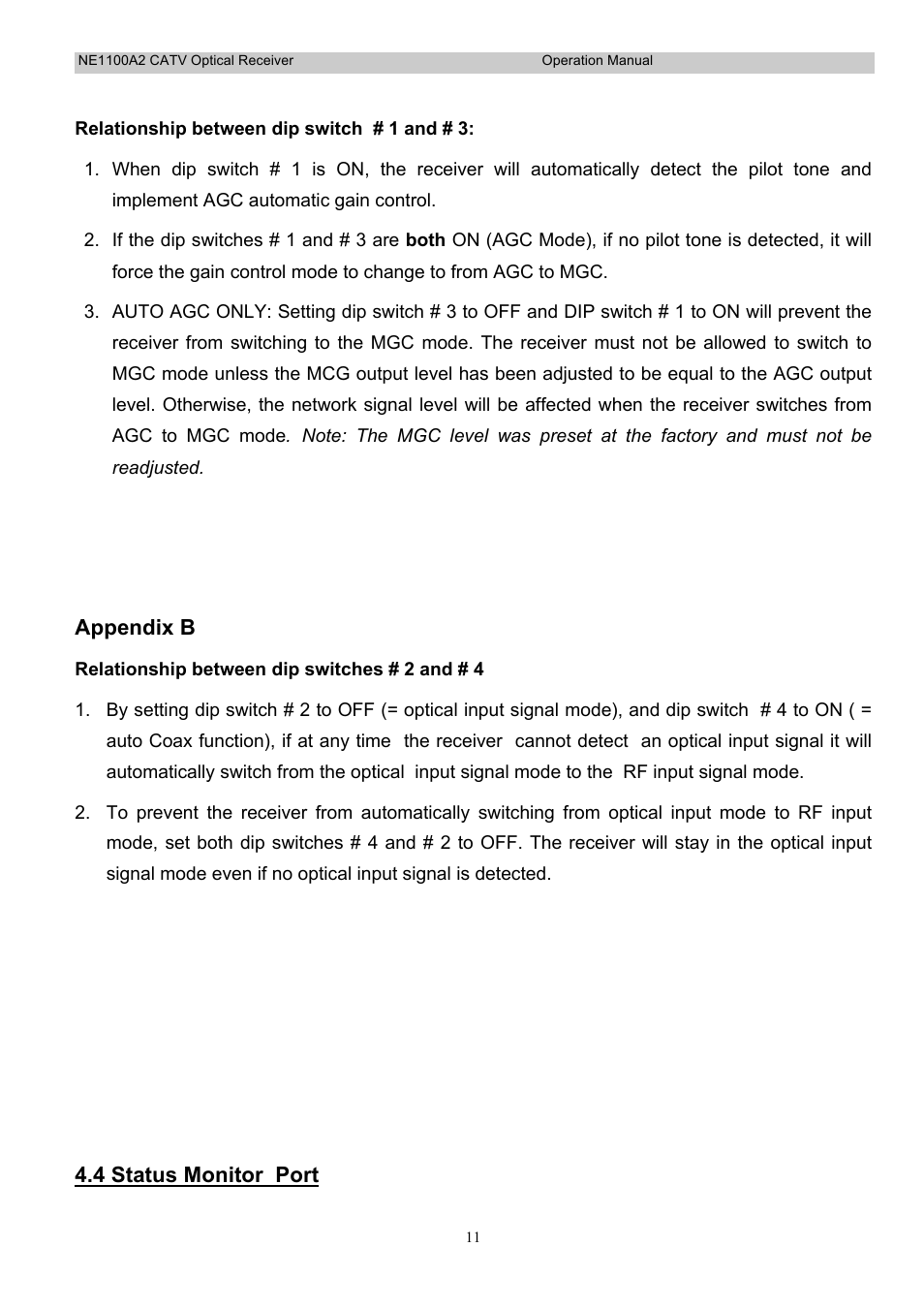 Holland Electronics NE 1100 User Manual | Page 11 / 28