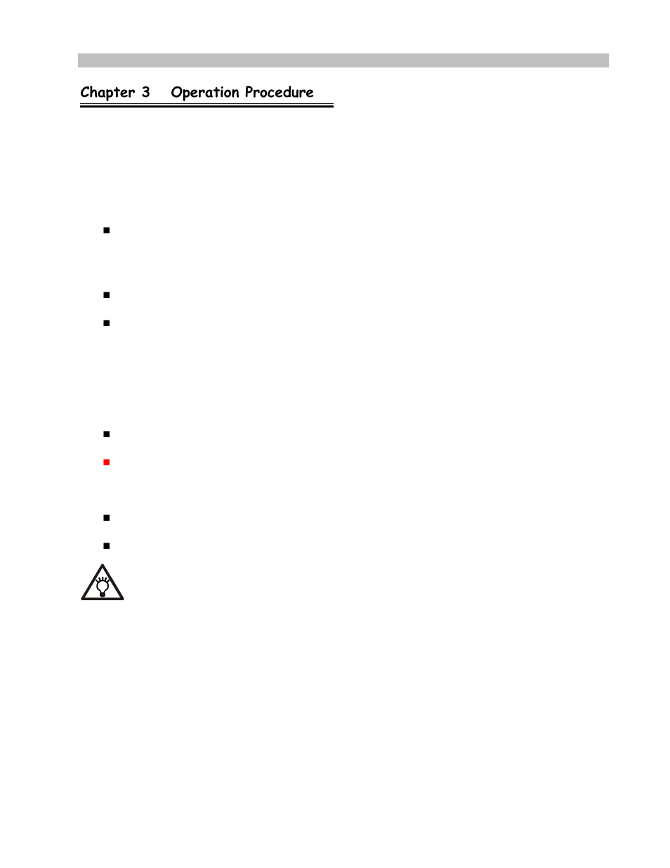 Chapter 3 operation procedure | Holland Electronics NE 1101L User Manual | Page 10 / 19