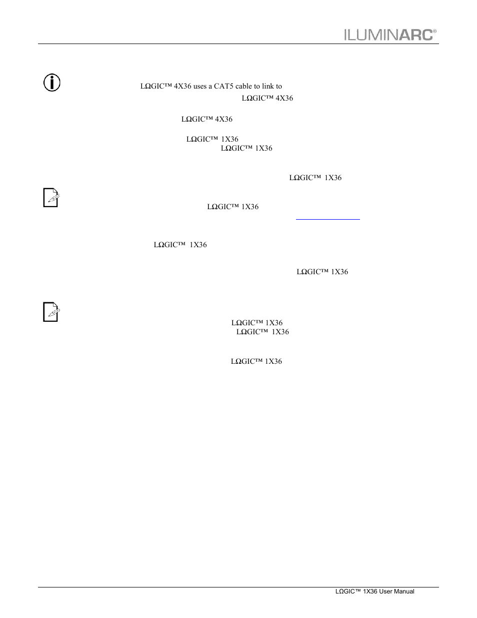 Dmx linking, Dmx modes, Master/slave linking | Installation | ILUMINARC LΩGIC™ 1X36 User Manual | Page 10 / 33