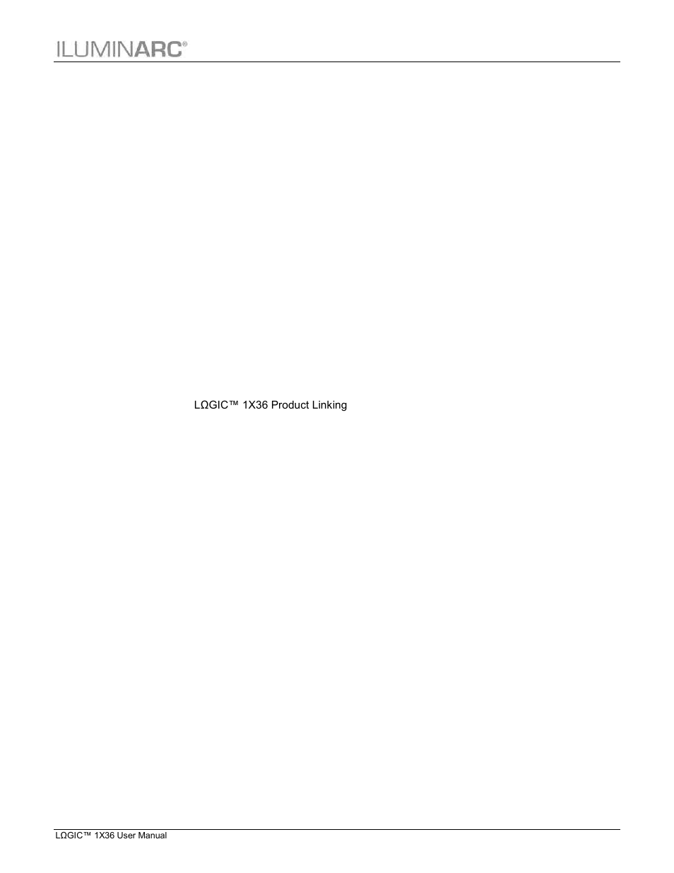 ILUMINARC LΩGIC™ 1X36 User Manual | Page 3 / 33