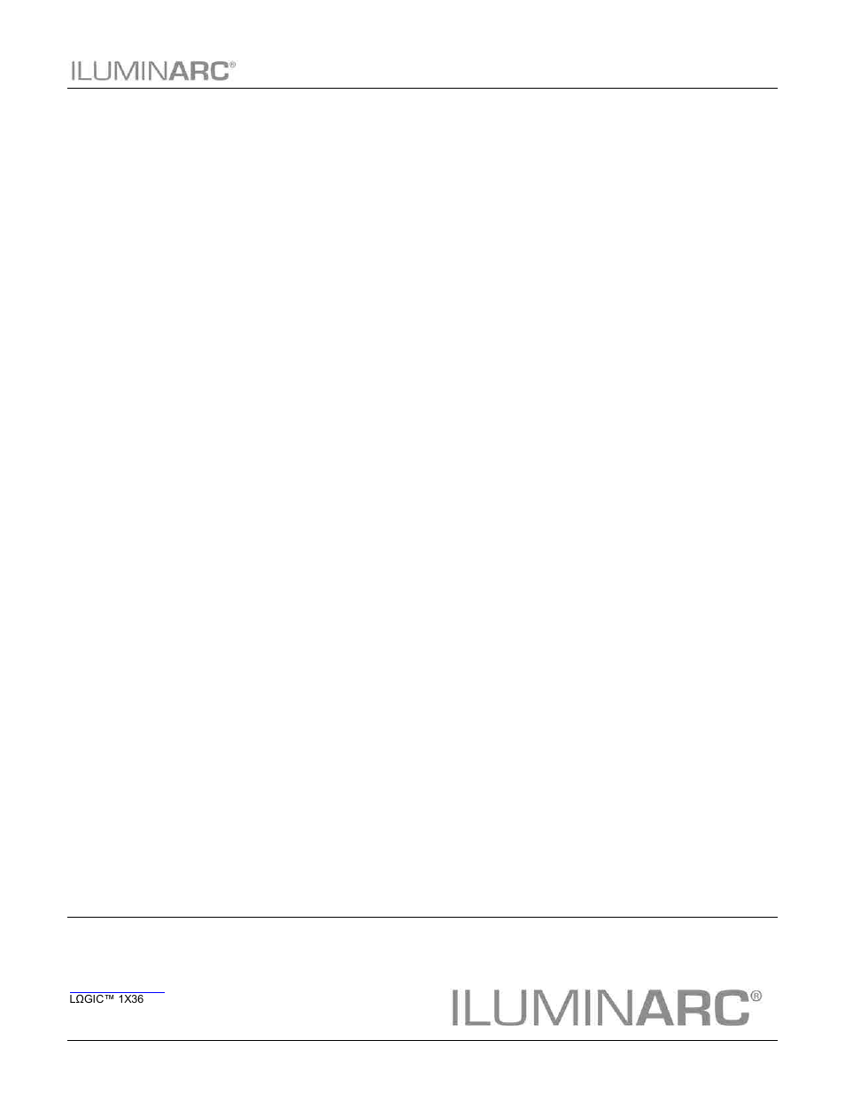 User manual | ILUMINARC LΩGIC™ 1X36 User Manual | Page 33 / 33