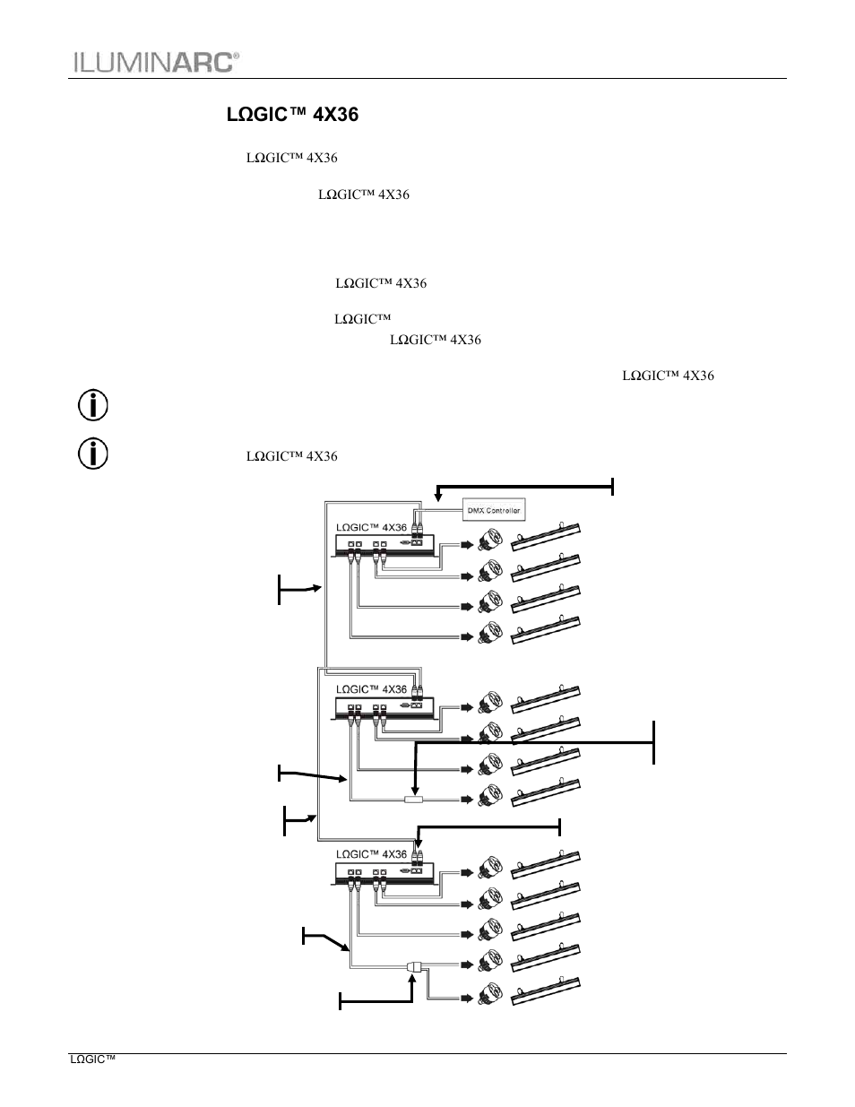 Lωgic™ 4x36 product linking, Installation | ILUMINARC LΩGIC™ 4X36 User Manual | Page 11 / 32