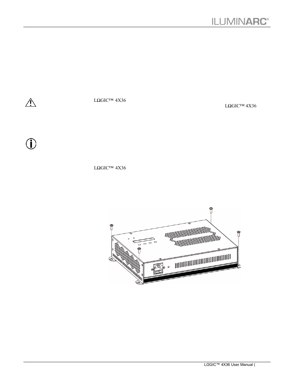 Mounting, Orientation, Installation | Procedure | ILUMINARC LΩGIC™ 4X36 User Manual | Page 14 / 32