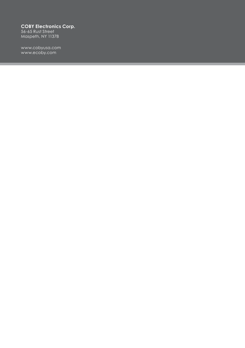 COBY electronic TF-DVD7309 User Manual | Page 26 / 26