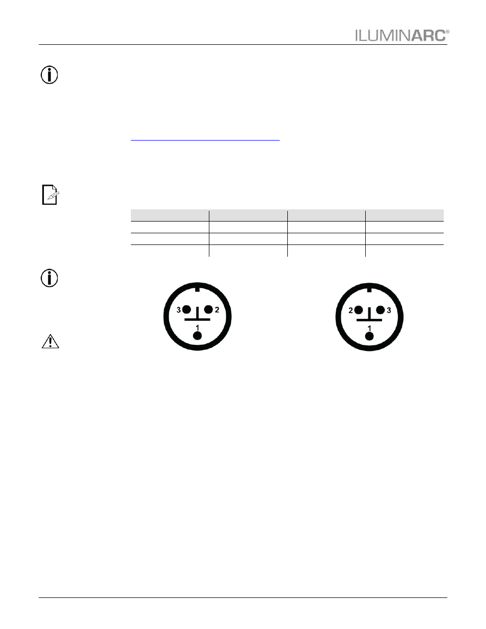 Dmx linking, Dmx connection, Ip65 dmx cable table | Installation | ILUMINARC Colorist™ Line 12Qa User Manual | Page 12 / 27